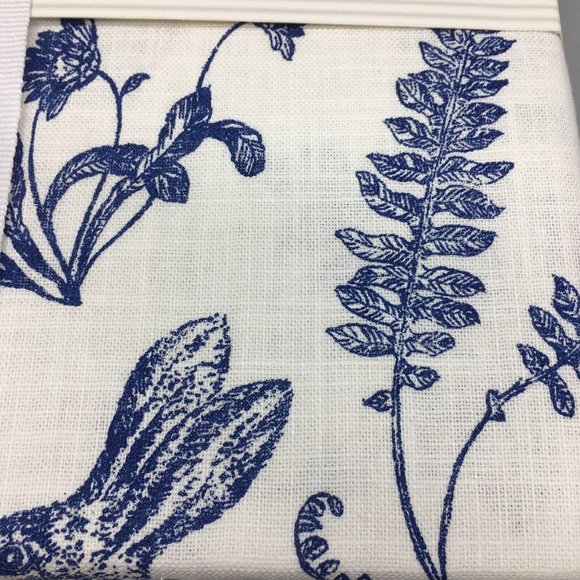 Rachel Ashwell Easter Blue Bunny Rabbit Toile 70” R Tablecloth Cloth Farmhouse - Picture 7 of 11